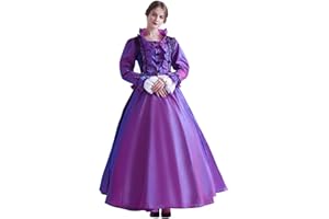 GRACEART Womens Medieval Victorian Fancy Dresses with Crinoline Palace Royal Masquerade Vintage Costume