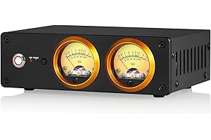 NOBSOUND Préamplificateur phono HiFi pour tourne-disque MM avec VU Meter (T13)