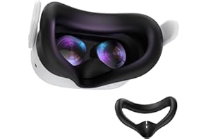 AMVR Silikon Face Cover Kompatibel mit Meta/Oculus Quest 3S Zubehör, Nicht Kompatibel mit Quest 3, Schweißfestes Face Pad, mit Nasenpad, Immersive VR Experience