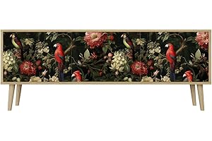 HEALANCY BIOMEDICAL HEALANCY Mobile TV Mobile Porta Televisore a 3 ante Tavolo da Soggiorno TV Soggiorno Armadio Moderno per TV Porta TV con mobili contenitori Mensola TV Design moderno