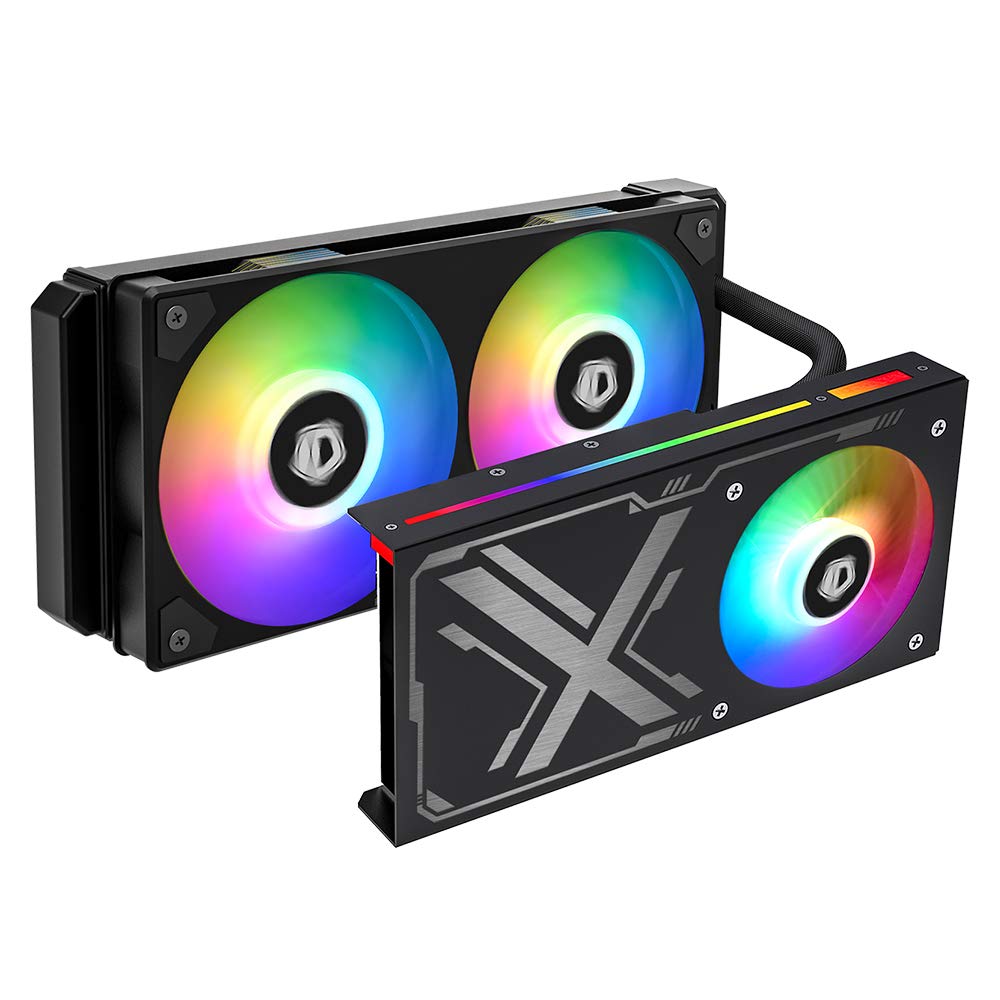 ID-COOLING ICEFLOW 240 VGA Graphic Card Cooler 240mm Water Cooler GPU VGA Cooler Compatible with RTX 20XX Series/AMD VEGA 56/64 Series/GTX 10XX Series /900 Series/AMD RX 200/300 Series/GTX 1600 Series