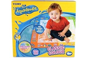 AquaDoodle TOMY - Tapis Classique Couleurs T72370, Tapis de Dessin à Eau, Coloriage Géant, Tapis d'Éveil Adapté aux Enfants dès 18 mois