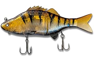 ‎MONKEY LURES Swimbait Monkey Lures Purge Glider 17,5 cm - Floating Glidebait, Swimbait Hecht, Hecht Köder groß, Bigbait Hechtköder, Big Bait zum Hecht Angeln