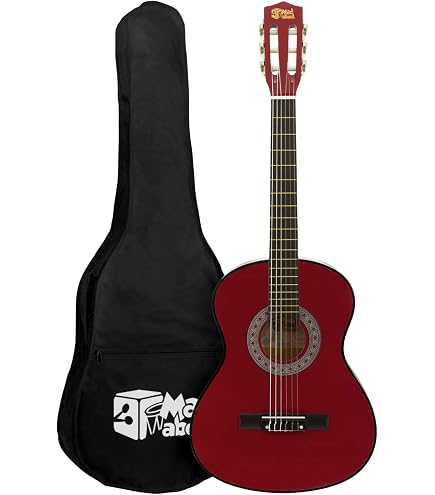 Chitarra Acustica Strumenti Musicali Bambini YKW Chitarra Classica Rosa Per Bambini 8-10 Anni - Kit Principiante Con 3 Plettri Chitarra Classica Rosa 91cm Chitarra Per Bambini - 4