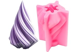 VAIAV Stampi per Candele Stampo Silicone Candele 3D Forma di Candela Fai da Te per Realizzare Candele Sapone Resina Ornamenti