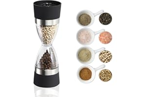 Moulin a Sel et Poivre 2 En 1 Moulin à Poivre Manuel, 1 PCS Moulin à Poivre Peugeot Moulin à Poivre et Sel, Moulin à Poivre Type Sablier Pour Sel Poivre Épices Piment