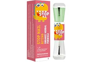 FRESFRESI Nail Bitter Water - Nail Biting Solution - Anti Nail Biting Polish - Stop Biting Nails - Clear Varnish to Avoid Nail Biting - Discourages Thumb Sucking - Green End Has a Bitter Taste