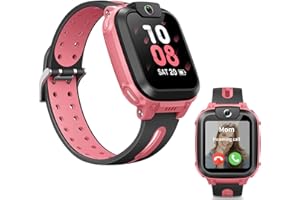 imoo Z1 Inteligentny zegarek dla dzieci, zegarek wideo i rozmowy 4G z funkcją śledzenia GPS, wodoodporny IPX8, trwała bateria, tryb klasowy, odrzucenie nieznajomych, czat rodzinny (różowy)