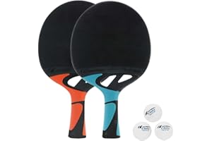CORNILLEAU - Pack de 2X Raquettes de ping-Pong d'extérieur Ultra résistante - Tacteo Pack Duo
