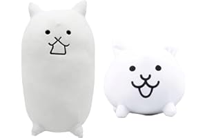 TUKLYE 15 x 9 pulgadas The Battle Cats Game Peripheral Doll Cat War Plush Toy Gift Cat War Animal Cushion Cute Doll Sleeping Pillow Sofa Cushion (2 piezas)