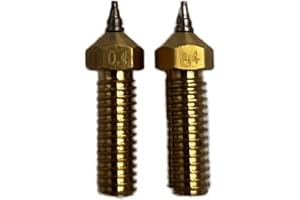 3DPLady | Airbrush V5/V6 0,4 boquilla (boquilla) con punta extraíble de acero inoxidable compatible para, por ejemplo, AnycubicVyper/Artillery Sidewinder X1 /X2