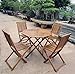 Ouse Valley Octagonal Wooden Dining Table. Solid Wood. Folds Upright. Octagon. With 4 Seats.