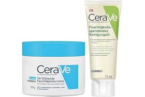 MEDIBOND CeraVe SA Urea Smoothing Cream Moisturising Cream 340 ml + Free Cleansing Oil 15 ml