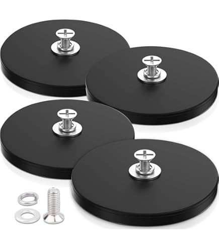 10 PINZE PIATTE AL NEODIMIO MAGNETI PENTOLA D25x8 MM CON M5 - Foto 7