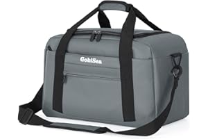 GobiSea Ryanair Cabin Bags 40x20x25 Underseat Flight Bag - Foldable Travel Duffle Bag Under Seat Cabin Bag Ryanair - Airline Cabin Bag Carry on Bags for Men and Women - Grey