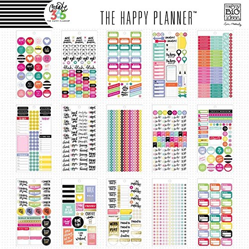 Create 365 Happy Planner Sticker Value Pack-Basics, 1829/Pkg - 3