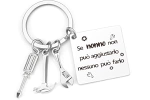 Gishnia Regalo Nonno,Portachiavi Nonno,Nonno Idee Regalo per Nonno Compleanno da Nipoti Nipote Regali Regalo festa dei Nonni,Regali da fare al Nonno Regalo Nonno Natale Regalo Nonno Utile