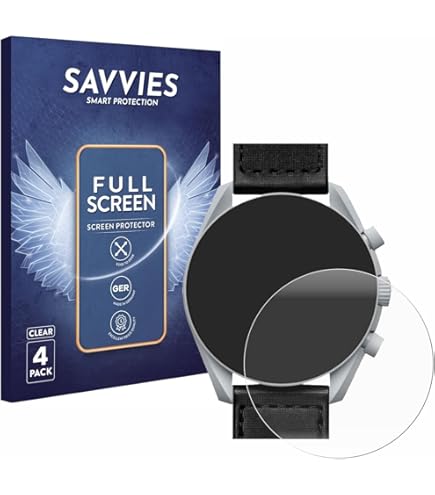 BROTECT Protection Intégrale 3D Incurvé Matte Pour Mutoy Smartwatch 1 32 Rond 2 Pieces Couverture Complete Film Protection Ecran