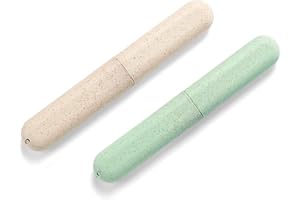 FloraVigo 2 sztuki etui na szczoteczki, przenośne pudełko ochronne