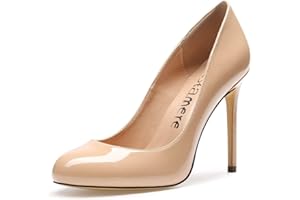 Castamere Zapatos de Tacón Mujer Punta Redonda Tacón de Aguja 10 CM Tacón