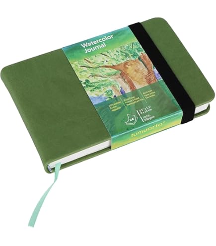 RHODIA TOUCH 116136C Watercolour Notebook, 100% Cotton, Fine Grain, 300
