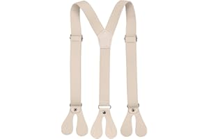 WedDecor Boys Braces Kid S Braces Children Elastic Adjustable Straps Y-Shaped Buttonhole Design for Jeans, Shorts, Denim Fabric, Fashion Accessories