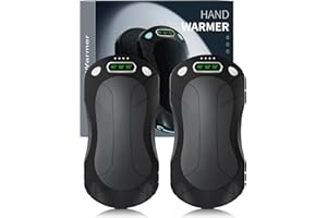 ZABATOCO Calentador de Manos Recargable, 7000mAh Calentador de Manos Portátil Reutilizable, 2-en-1 Calienta Manos USB, Pack de 2 Calentador de Manos para Camping/Caza/Senderismo Regalos