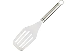 PRO-TOOLS & SOFT GRIP TOOLS KitchenCraft Professioneller Pfannenwender / Grill-Schaber, Edelstahl, Silber, 1.3 x 6.6 x 27.3 cm