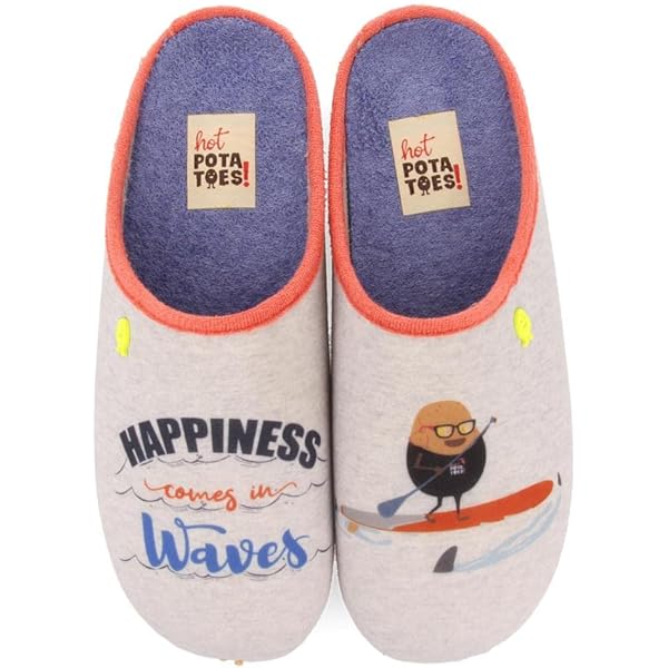 Hot Potatoes Pantuflas Para Niños Material Reciclado, Suela De