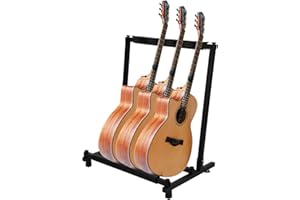 MultiWare Guitar Stand Multiple Guitar Rack Holder Stand Electric Acoustic Bass 3 Way
