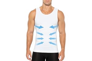 Casey Kevin Compression Vest for Men Slimming Body Shaper Tank Tops Workout Undershirts