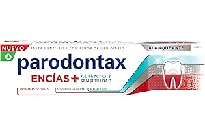 Parodontax Encías + Aliento Blanqueante, Pastas de Dientes, 75 ml