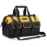 17 Inch Tool Bag Organizer, 43&times;17&times;25cm, Adjustable Shoulder Tool Bag Organizer for Home DIY and Equipment Storage with Should