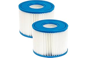 WuYan 2-pak filtrów basenowych do wkładu Intex PureSpa Typ S1 do nadmuchiwanego wkładu filtrującego basenu PureSpa 29001E