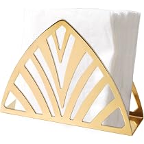 2 Porte-Serviettes En Papier Or - Acier Inoxydable - Forme Ronde - Pour Table Cuisine Ou Bureau