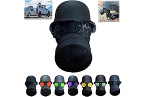 PELINUAR Abdeckkappe für Anhängerkupplung, lustige Gasmaske, Helm, Anhängerkupplung, Auto-Dekoration, Zubehör (schwarz)