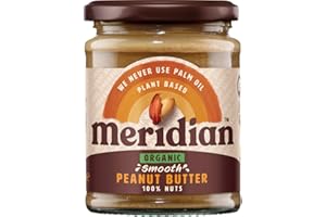 MERIDIAN Beurre D'Arachide Biologique Méridien Lisser Pas 280G De Sel - Paquet de 2