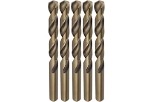 Weischer® - HSS-Co Spiralbohrer Ø 3,3 mm | 5 Stück | Stahlbohrer Metallbohrer Eisenbohrer | Cobald Bohrer für Metall, Stahl, Aluminium, Edelstahl | stabil & bruchfest