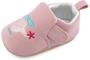 Cheerful Mario Primeros Pasos Zapatos para Bebé Niñas Niños Zapatillas de Estar por casa Suela Blanda Respirable Pantuflas Infantiles