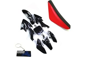 STONEDER Black Plastic Fairing Tall Foam Seat For CRF50 XR50 Pit Dirt Bike Chinese Copies 50 90 125 160cc DHZ GPX Pitster Pro SDG Braaap Taotao