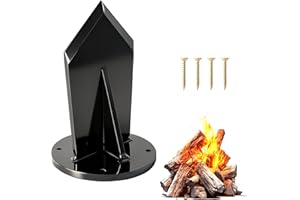 CONBLOM Manual Log Splitter, Heavy Duty Firewood Kindling Splitter Base Mounted, Lightweight & Portable Wood Splitting for Gardening and DIY