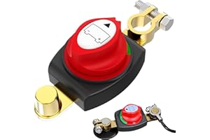 TZEKING Desconectador de Batería ON-OFF 12V, Interruptor de Apagado para Vehículos, Barcos y Campers