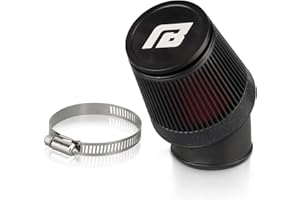 Nibbi 48mm Motorcycle Air Filter, High Performance Dirt Bike Air Filters for Dirt Bike Pit Bike HONDA YAMAHA SUZUKI ATV (Black)