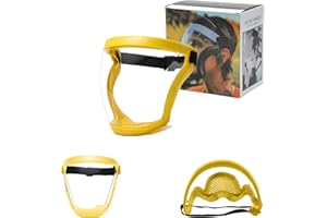 APOMKJOE Anti-Fog Protective Full Face_Shield, Reusable Super Face Protective Cover, HD Durable Adjustable Face Visor
