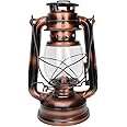 Hurricane Kerosene Lantern,Retro Kerosene Lamp Barn Lantern Bronze Ornament for Pub Inn Outdoor Light Home Decoration Wedding Hanging Light Camping Lamp