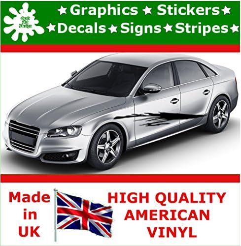 Car Stickers-10 inch Side Stripes, Stickers Graphics, Vinyl Decal, Decals Racing Sticker, Stripe Graphic, Body Race Decal, Self Adhesive Funny Car Stickers F1_4