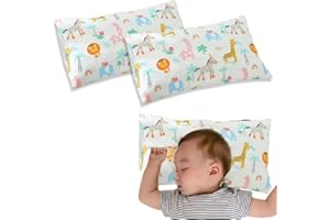 IKOPFLN Federe Cuscino Letto, Federe Cuscino Letto Cotone, Federa per Cuscini da Viaggio per Bambini, 30X50 cm Fodera Decorativa in 100% Cotone, Motivo Animale, 2 pezzo