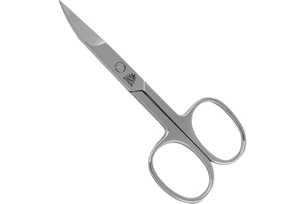 ARSUK Ciseaux à ongles incurvés pour enlever les ongles des doigts et des orteils - Ciseaux à sourcils en acier inoxydable de qualité supérieure pointus