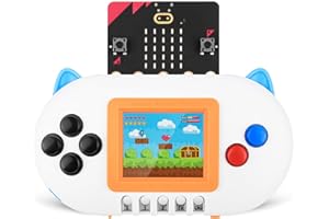 MESHNOLOGY BBC Micro:bit V2 Newbit Arcade Shield Expansion Board, Supports MakeCode Javascript Python Programming for Game Creation, IoT, Interactive Project, STEM Education (Micro:bit Included)