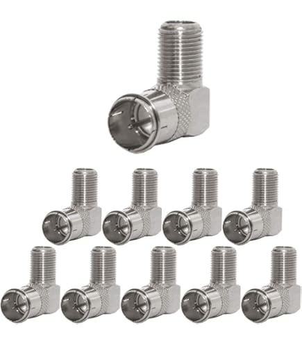 KUOQIY F-Stecker Set 15-teilig - SAT Adapter Für Koaxialkabel